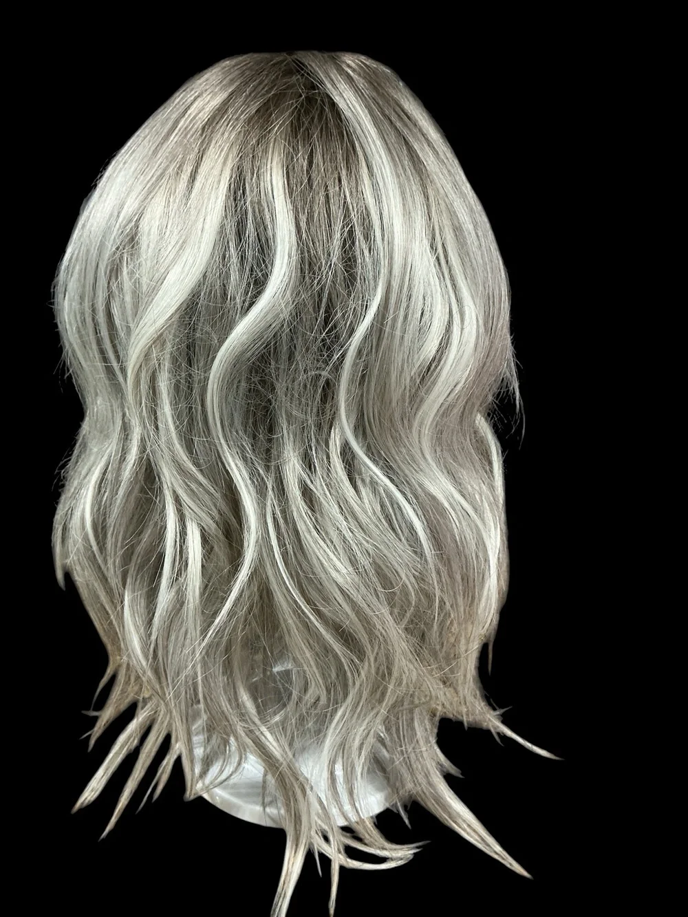 CSC Faris. Silver Grey Wavy Lace Front Wig - Premium Women Hair